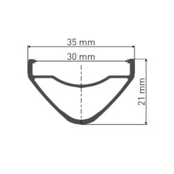 DT Swiss HX 1700 Spline LS - Endubikes -Tienda De Bicicletas DT Swiss HX 1700 Spline LS perfil