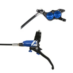 Freno HOPE TECH 3 V4 Con Latiguillos Metálicos!! -Tienda De Bicicletas HOPE Tech 4 E4 AZUL
