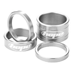 Espaciadores De Dirección HOPE - Endubikes -Tienda De Bicicletas Pack espaciadores Hope plata